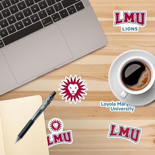 Loyola Marymount University Spirit Logo Vinyl Large Deluxe Stickers Variety Pack - Laptop, Water Bottle, Scrapbooking, Tablet, Skateboard, Indoor/Outdoor — view 4