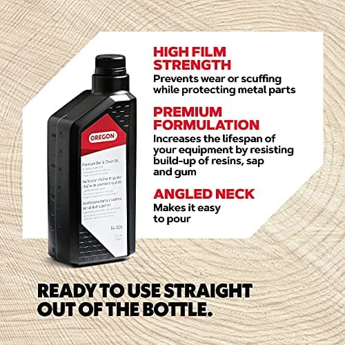 Oregon 54-026 Premium Bar and Chain Oil and Lubricant for Chainsaws, 1 Quart Bottle (32 fl.oz / 946 ml) — view 2
