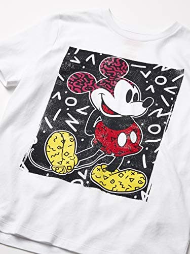 Spotted Zebra Boys' Kids Disney Star Wars Marvel Short-Sleeve T-Shirts, 4-Pack Mickey Awesome, Medium