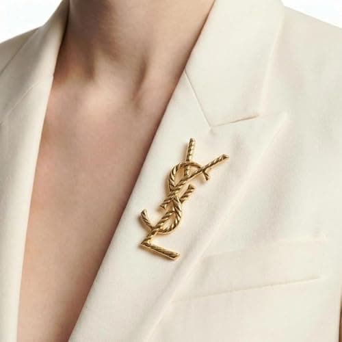 Women's gold-tone brooches, brooches and pins for women ，elegant scarf and shawl clasps, and stylish accessories for dresses, coats, and jackets — view 3