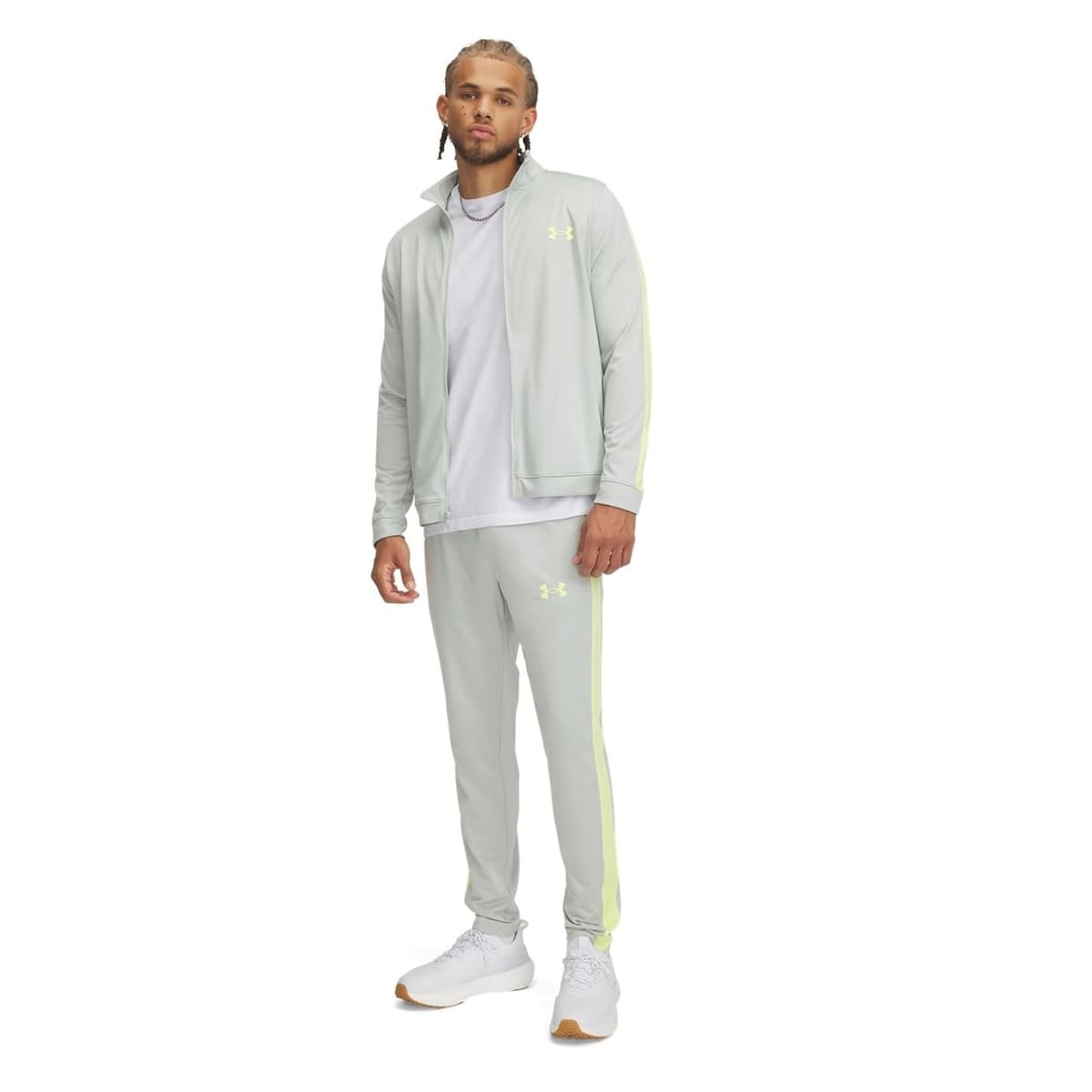 Under Armour Hombre Chándal De Punto, Pitch Grey/Black — view 9