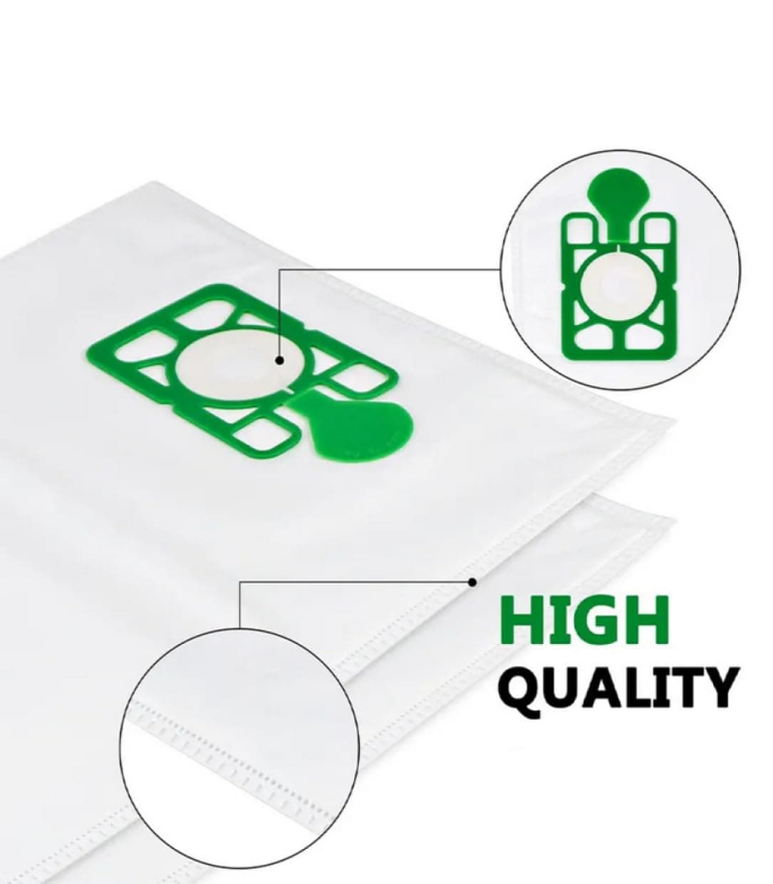 Compatible Vacuum Bags for Henry & Hetty – Replacement for NVM-1CH / 907075 | 10x HEPA-Flo Dust Bags for Numatic Hoover Models – High Filtration & Superior Cleaning Performance — view 4