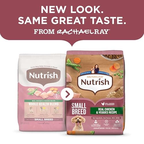 Nutrish Rachael Ray Dry Dog Food Small Breed Real Chicken & Veggies Recipe, 13 lb. Bag