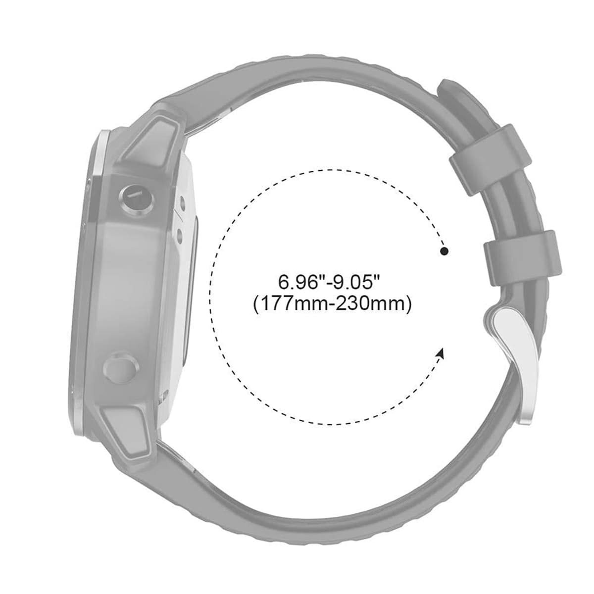 NotoCity Corrra para Garmin Fenix 7/6/5/6 Pro/7 Pro/5 Plus, Quickfit 22mm Correa para Garmin Fenix 8/8 pro 47mm, Forerunner 965/955/935, Nylon Correas para Epix Gen 2, Quatix 7/6/5(Negro) — view 5