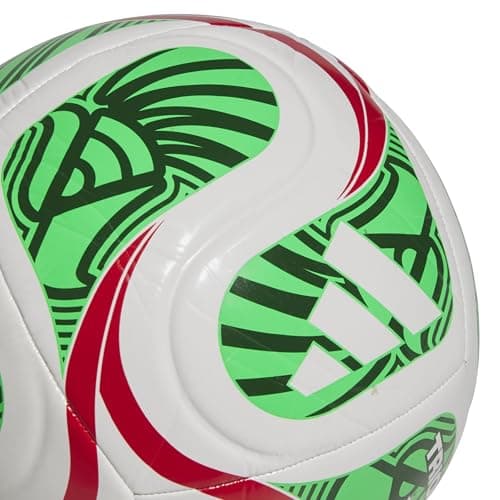 adidas Unisex-Adult FIFA World Cup 26™ Trionda Mexico Club Soccer Ball, White/Vivid Red/Amazon Green/Flash Lime, 5 — view 3
