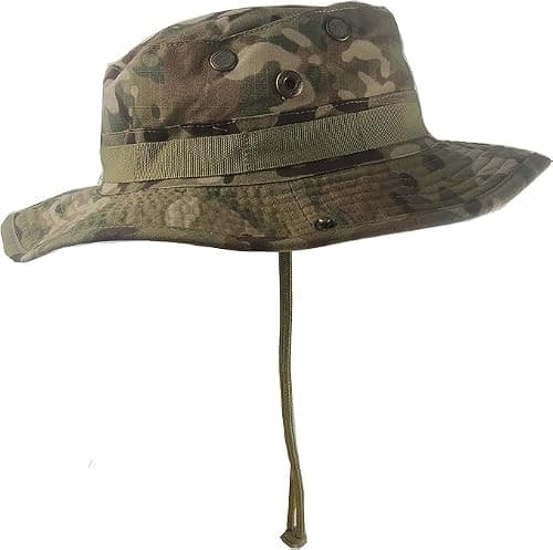 Hunting hat Camo hat Multicam Boonie Hat Military, Camo Boonie, Fishing Hats for Men,Unisex-Adults, Women's, Sun Hat, Beach, One Size