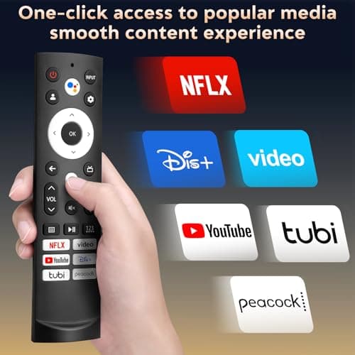 Voice Remote Control Replacement for Hisense Smart Google TV，Compatible with Hisense QLED UHD Mini-LED ULED Google TVs — view 2
