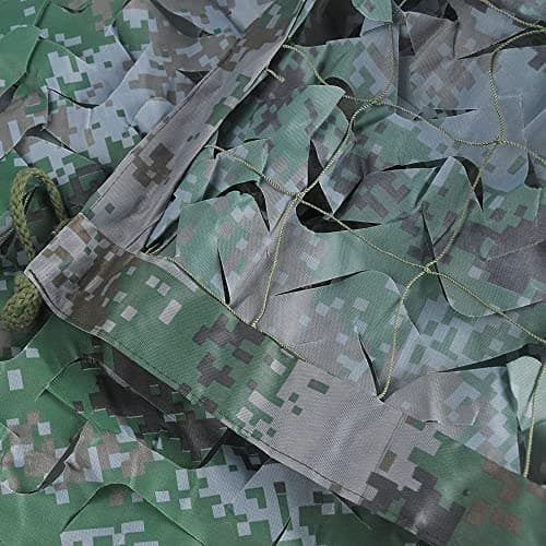 Camouflage Net Camo Netting Blinds Dual Mesh for Decor Courtyard Sunshade Camp Photo Farm Factory Shelter Car Concealment Party Exhibit Backdrop Curtain Ceiling Fence Canopy Cover — view 4