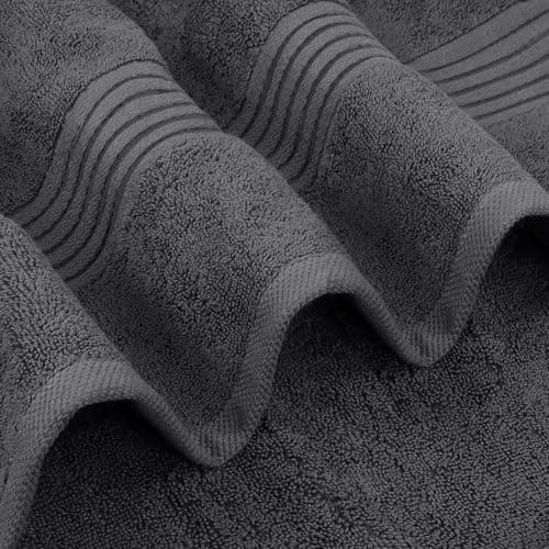 Utopia Towels Premium 100% Combed Ring Spun Cotton Bath Towels, Ultra Soft and Highly Absorbent, 27 by 54 inches, Large Bath Towels, 4 Pack, Grey — view 7