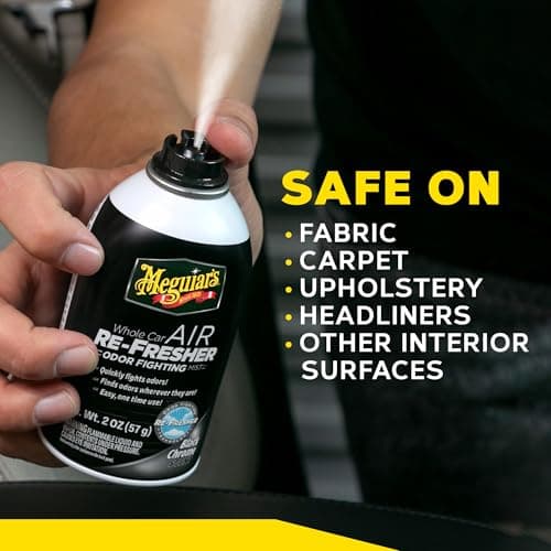 Meguiar’s Whole Car Air Refresher Odor Eliminator, Black Chrome, 2 Oz—Car Air Freshener For Commuters, Detailers; Car Odor Eliminator Mist Refreshes Car Cabin Air For Sedan, Suv, Truck, Van — view 7