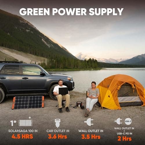 Jackery Portable Power Station Explorer 300, 293Wh Backup Lithium Battery, 110V/300W Pure Sine Wave AC Outlet, Solar Generator for Outdoors Camping Travel Hunting Blackout (Solar Panel Optional) — view 5