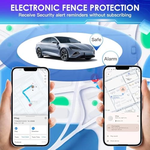 GPS Tracker for Vehicles, 1PCS Real Time Tracker Device for Vehicles Work with Find My (Available for Android and iOS), Mini Magnetic Car Tracker Device Hidden,No Monthly Fee,Waterproof — view 5