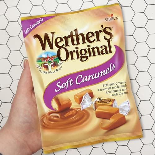 Werther’s Original Soft Caramels Candies, Individually Wrapped Pieces, Bulk Candy Bowl Filler Treats, 2.22 Ounces(Pack of 3) — view 5