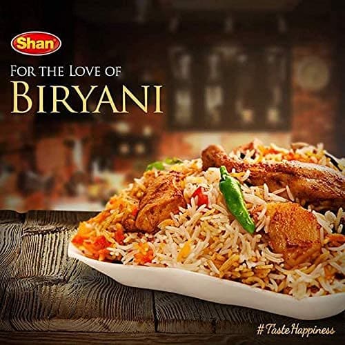 Shan Memoni Mutton Biryani Recipe and Seasoning Mix 2.11 oz (60g) - Spice Powder for Gujrati Style Pilaf - Suitable for Vegetarians - Airtight Bag in a Box (Pack of 3) — view 4