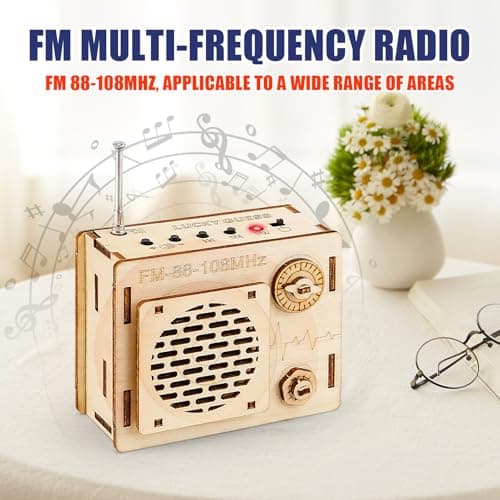 STEM Projects for Kids & Adults, FM 88-108 MHz Radio Toy Set, DIY Science Experiment Electronics Kit, Beginner's Starter Set, Idea Gifts for Teenage Boy Girl — view 5