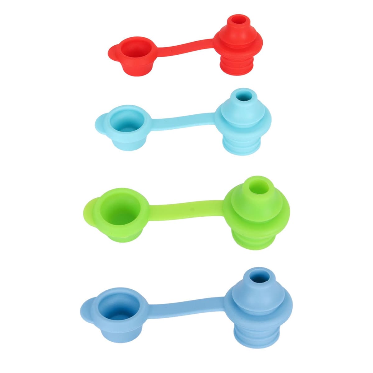 Hidyliu Silicone Proof Sipping Spout Cap Turning Water Bottle Into Straw Cup for Kids Children, Lightweight and Durable, 4Pcs Sippy Spout for Standard 28mm Water Bottles, Safe for Infants and Adults — view 4