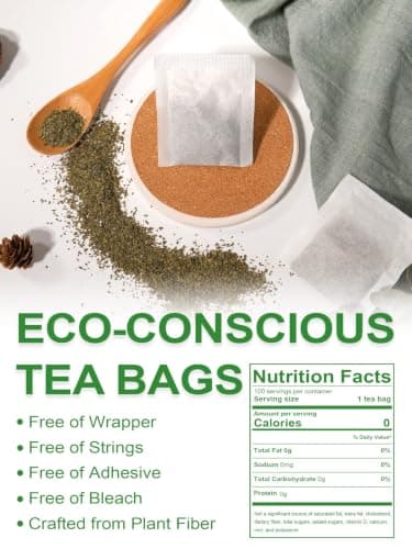 TeeLux Sencha Tea Bags, Premium Sencha Green Tea, Refreshing & Smooth Flavor, Iced & Hot Tea, 100 Count