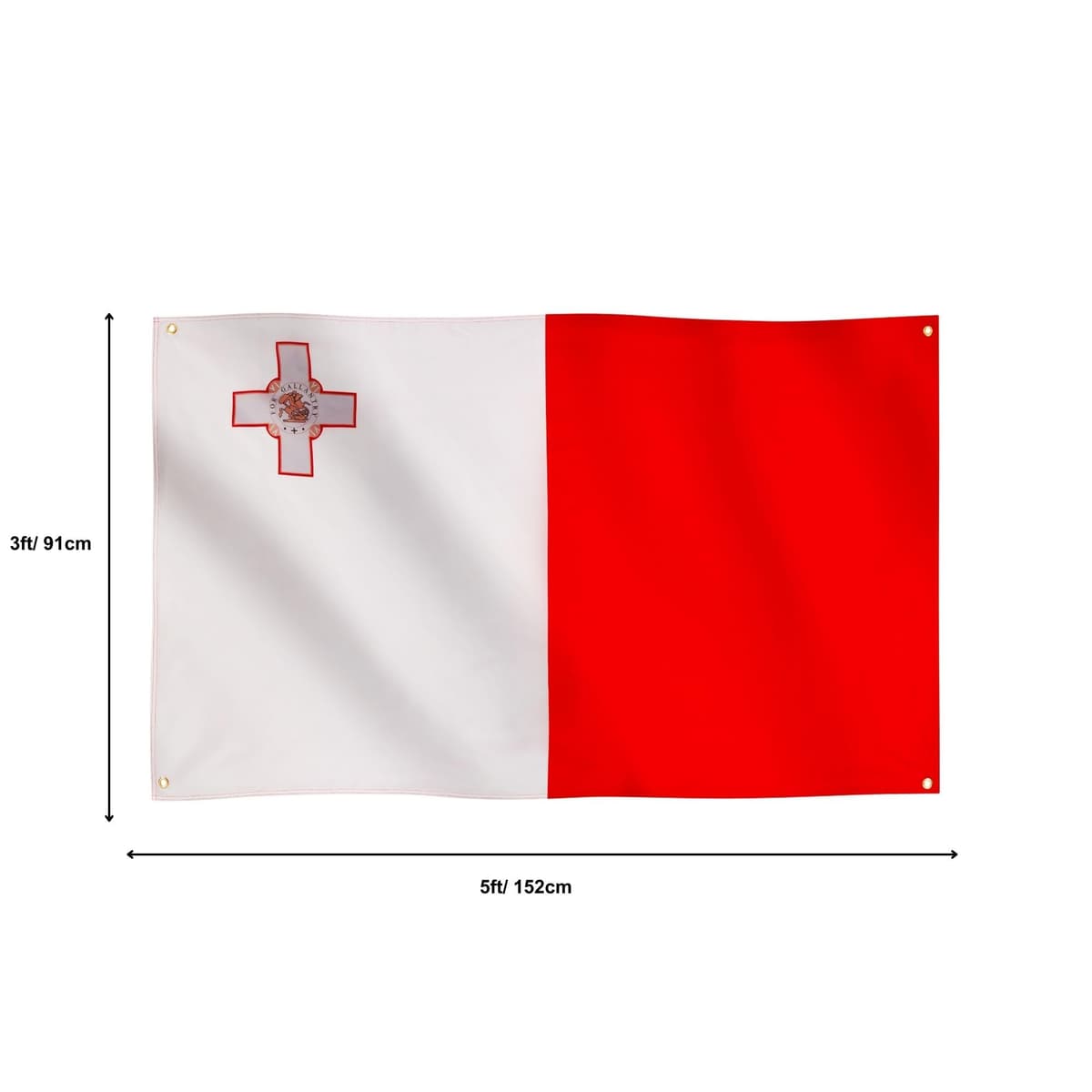 Runesol Cornwall Flag - 91x152cm, 3ft x 5ft, Cornish Flag, 4 Grommets, Eyelet in Every Corner, Premium Quality, Inside & Outside Use, Vivid Colours — view 397