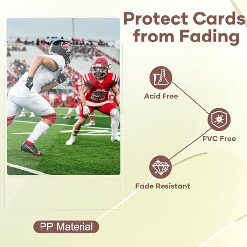 600 Counts Card Sleeves, Clear Trading Card Sleeves, Ultra Soft Hockey Cards Sleeves, Plastic Card Protector for Standard Cards Fit for MTG, Hockey, Sports, Game Cards — view 3