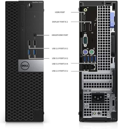 Dell OptiPlex 5040 SFF Desktop Computer PC, Intel Core i5-6500T, 8GB RAM, 256GB SSD, WiFi, Bluetooth, HDMI, Windows 11 Pro (Renewed) — view 4