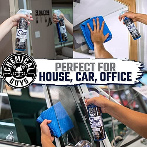 Chemical Guys Streak Free Glass & Window Cleaner (Works on Mirrors, Navigation Screens & More; Car, Truck, SUV and Home Use), Ammonia Free & Safe on Tinted Windows, 473 ml — view 6