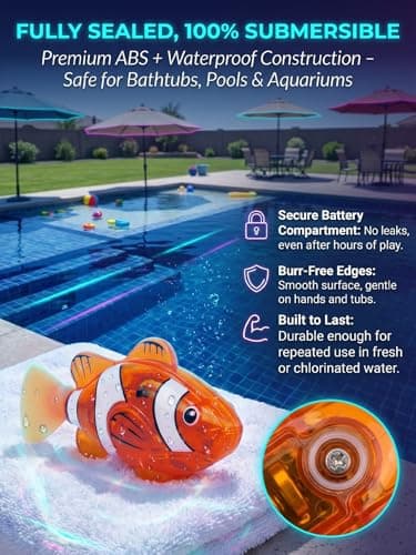 Electronic Pet Fish Bath Swimming Robot Fish Glowing Water Activated Robotic Alive Swim Fishes Moving Colorful Fishing with LED Lights for Pool Bathtub Adult Cat Dog(8pcs) — view 2