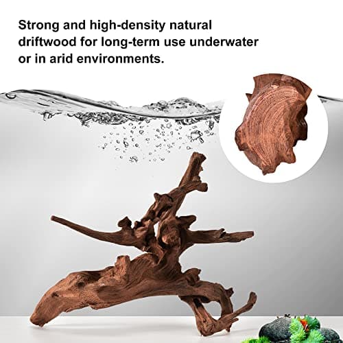 Natural Driftwood for Aquarium Decor Fish Tank Decorations, Assorted Driftwood Branch 6-10" 3 Pcs, Reptile Decor — view 2