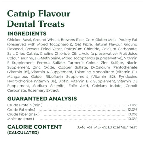 GREENIES Feline Cat Treats Adult Natural Dental Care, Catnip Flavour, 2.1oz. Pouch — view 11
