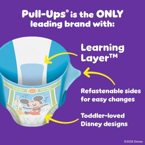 Pull-Ups Boys' Potty Training Pants, Size 3T-4T Training Underwear (32-40 lbs), 112 Count — view 4