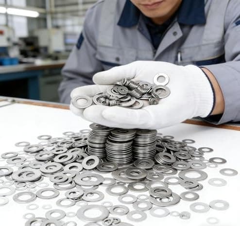 304 Stainless Steel Flat Washers 80Pcs Assortment, Multi-Size M2 to M6 Kit for Small Projects, Home Repair, Electronics, Furniture & Bicycle Maintenance Hardware Essentials — view 4