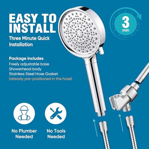 Cobbe Filtered Shower Head with Handheld, Water Softener for Hard Water — view 8