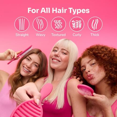 Wet Brush Original Detangler Hair Brush, Amazon Exclusive Aqua- Ultra-Soft IntelliFlex Bristles-Detangling Hairbrush Glides Through Tangles For All Hair Types (Wet Dry & Damaged Hair) - Women & Men — view 3