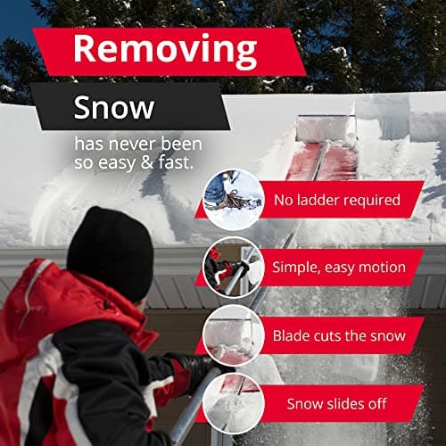 SNOWPEELER Premium Roof Rake for Snow Removal - 9 m (30 ft.) Roof Snow Removal Tool - Rake for House Roof — view 5