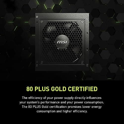 MSI MAG A850GL PCIE5, Fully Modular Compact Gaming 850W Power Supply, 80+ Gold, ATX 3.1 & PCIe 5.1 Ready, Native Dual-Color 12V-2x6 Cable, 10 Year Warranty — view 6