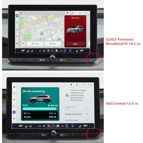SXCY for 2026 Toyota RAV4 Screen Protector for 2026 Toyota RAV4 Accessories [XSE/Limited 12.9 Inch] Navigation Display Touchscreen Protector HD Clear [2PCS Nano] — view 5