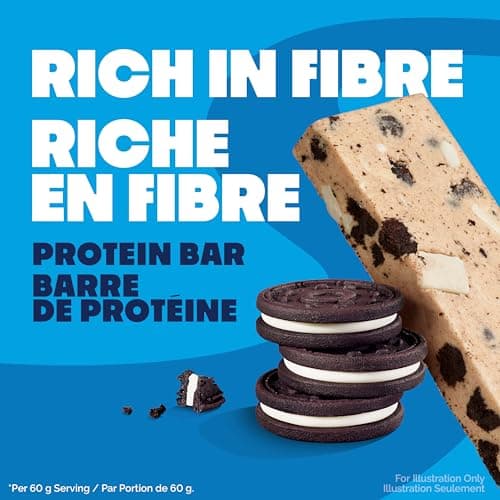 Quest Nutrition Cookies & Cream Flavour Protein Bar, High Protein, High Fibre, Low Sugar, Keto Friendly, 21g Protein, 1g Sugar, 12ct — view 4