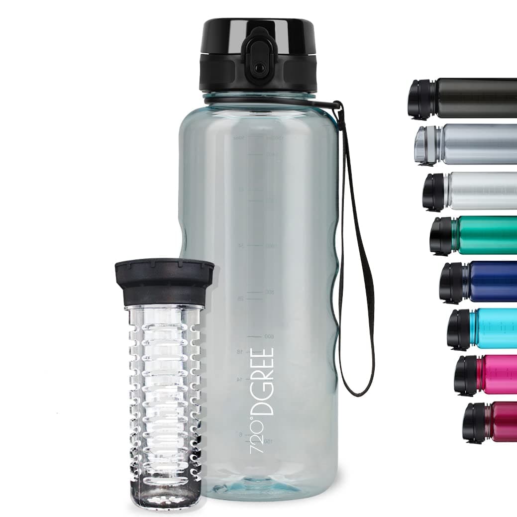 720°DGREE Botella de agua uberBottle – 1,5 litros, 1500ml | Novedosa botella deportiva | Sin BPA | Ideal para niños, fitness, deportes, fútbol, guardería, escuela, pequeños, antigoteo — view 121