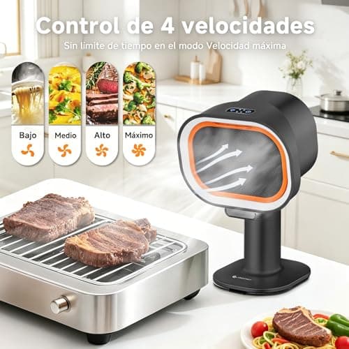 Portable Range Hood, 4-Speed Desktop Exhaust Fan with adjustable Height — view 5