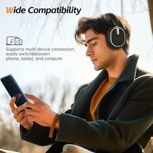 MMWOWARTS Hybrid Active Noise Cancelling Bluetooth Headphones