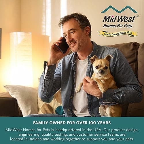 MidWest Homes for Pets Bolster Dog Bed Fits a 33.88cm Crate, 54cm x 33cm x 6.5cm Dog Bed or Cat Bed with Comfortable Bolster, Ideal for Small Dog Breeds, Gray, Model 40222-GY — view 5