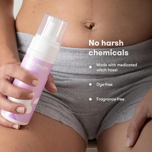 Frida Mom Witch Hazel Perineal Healing Foam for Postpartum Care, Cooling Pain Relief and Hemorrhoid Treatment, 5 Fl Oz — view 4