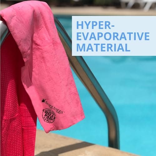 FROGG TOGGS Mens Chilly Pad, Instant Cooling Towel, Long Lasting, Reusable, Sports And Outdoors Neck 33x13, Hivis Lime Green, 33x13 US — view 4