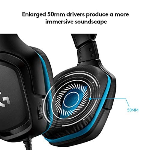 Logitech G432 Wired Gaming Headset - Black — view 3