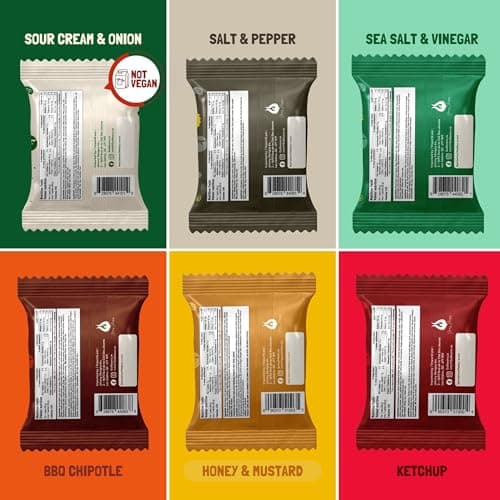GoBeanz by Jimmy Sévigny – Crunchy Roasted Broad Beans Variety Box | High-Protein, Low-Sodium Snack for Kids & Adults | 24 Single-Serve 28g Packs in 6 Flavors | Healthy Alternative to Chips — view 3