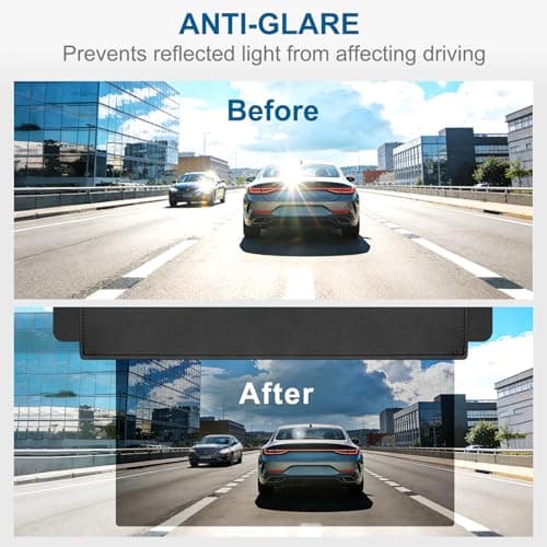 Veharvim Sun Visor Extender for Car (Polarized, UV400, PC Lens, 2 Side Sunshade), Car Visor Extender Sun Blocker, Visor Extender Attachment, Anti-Glare for Safe Driving — view 3