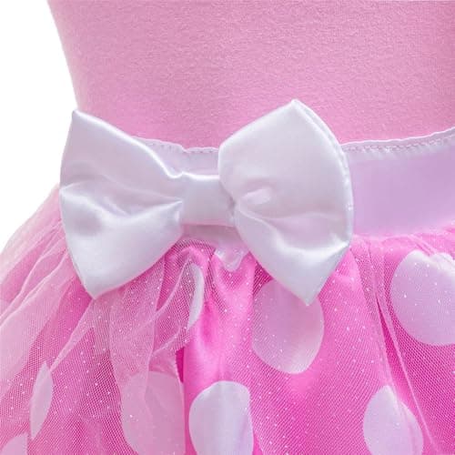 Dressy Daisy Infant Baby Girl Princess Polka Dot Onesie Romper Halloween Costume Bodysuit with Headband Size 18-24 months — view 4