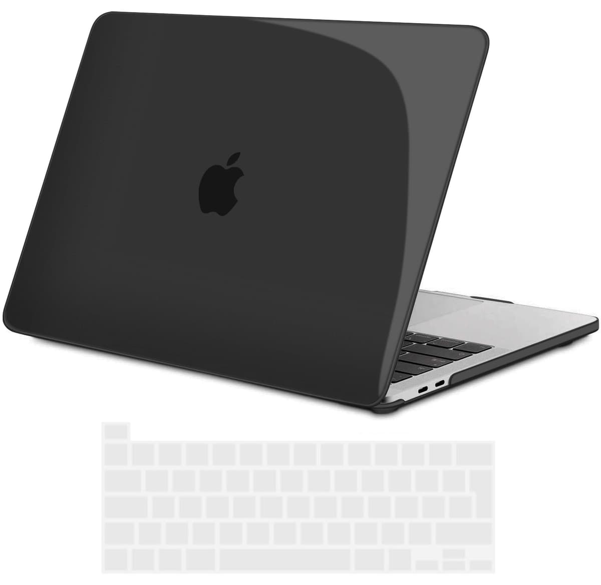 TECOOL Case compatible with MacBook Air M1 & MacBook Air 13 inch Retina 2020 2019 2018 (A2337 A2179 A1932), Plastic Snap On Hard Shell Cover & UK EU Keyboard Protector, Crystal Clear (Glossy) — view 56