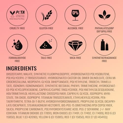 Oulac Metallic Shine Baby Pink Lipstick for Women, High Impact Lipcolor with Moisturizing Creamy Formula, Vegan Beauty Full-Coverage Lip Color 4.3 g/0.15 oz (Baby Angel(13)) — view 6