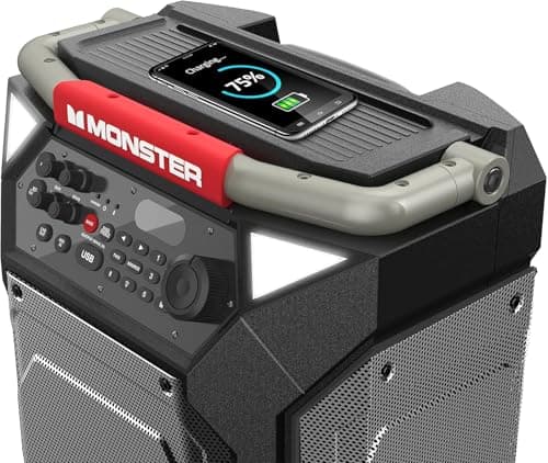 Monster Rockin’ Roller 270 Indoor/Outdoor Portable Bluetooth Speaker | up to 200W of 270 Degree Sound & up to 100 Hours of Playtime — view 3