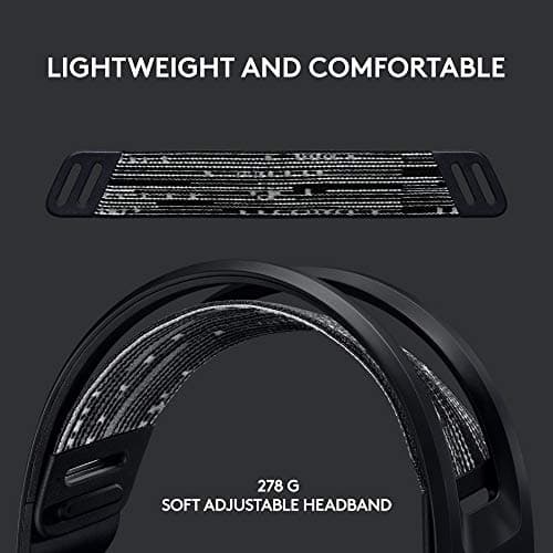 Logitech G733 Lightspeed Wireless Gaming Headset, Suspension Headband, Lightsync RGB, Blue VO!CE Mic, PRO-G Audio – Black, Gaming Headset Wireless, PC, PS5, PS4, Switch Compatible — view 2